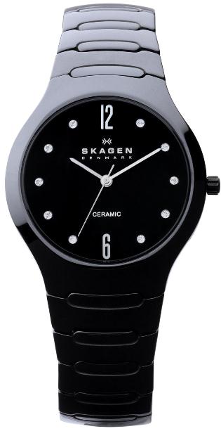SKAGEN 817SBXBC, SORT KERAMIK DAMEUR